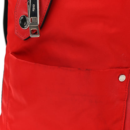 Fendi Nylon Vitello Backpack Red 14 of 16