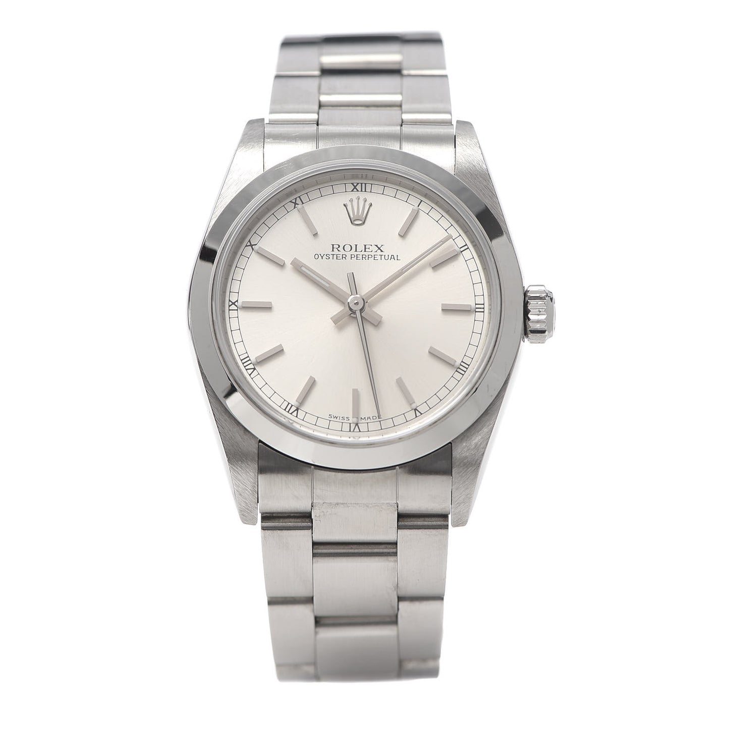 Stainless Steel 31mm Oyster Perpetual Watch Silver 77080