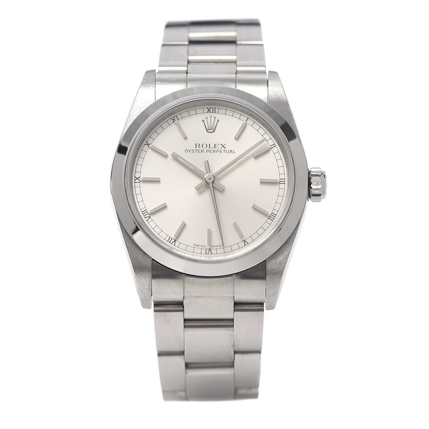 Rolex Stainless Steel 31mm Oyster Perpetual Watch Silver 77080 1 of 8