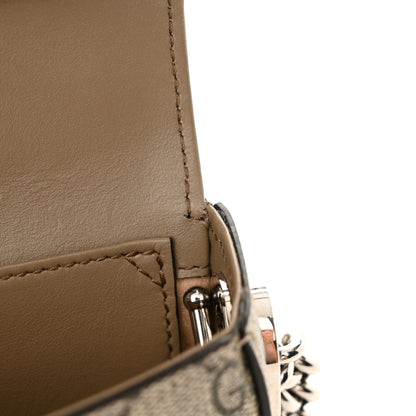 Gucci Senna GG Supreme Petite Mini GG Top Handle Shoulder Bag Beige Ebony 10 of 12