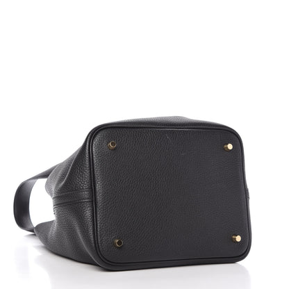 Hermes Taurillon Clemence Picotin Lock 22 MM Black 4 of 9