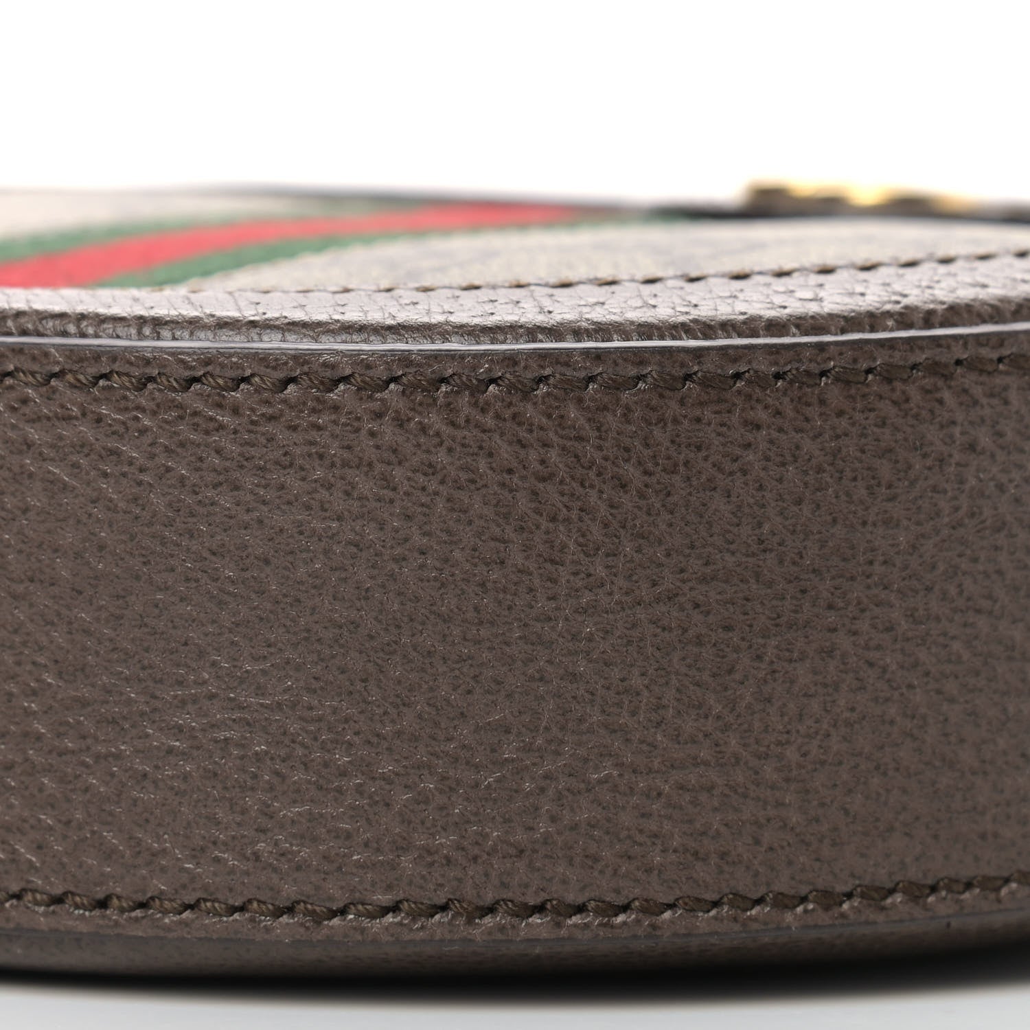 Gucci GG Supreme Monogram Web Mini Ophidia Round Shoulder Bag Brown 9 of 9