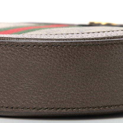 Gucci GG Supreme Monogram Web Mini Ophidia Round Shoulder Bag Brown 9 of 9