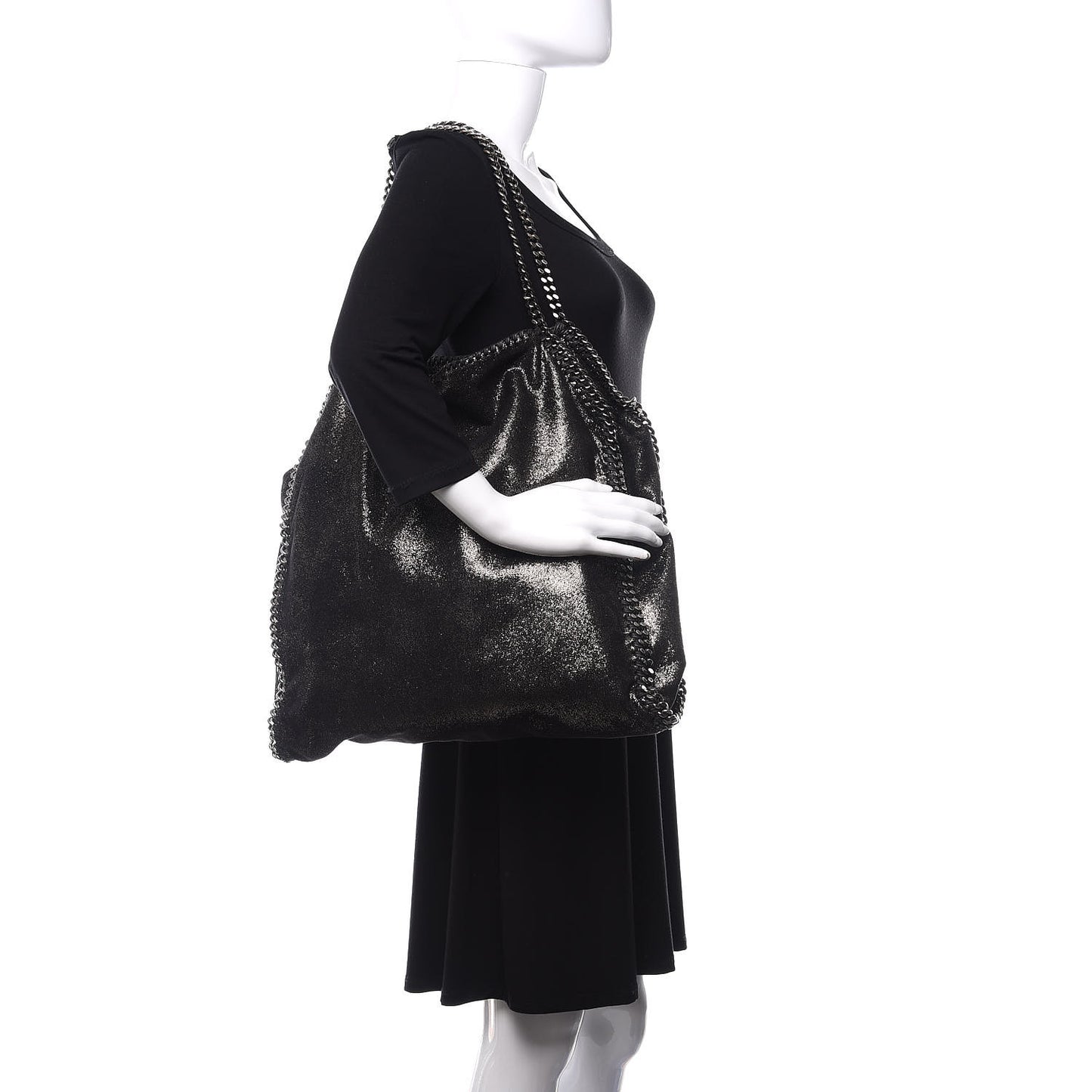 Shaggy Deer Big Falabella Tote Black