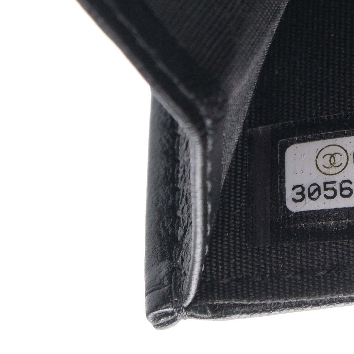 Chanel Lambskin Quilted Card Holder with Chain Black 9 of 13