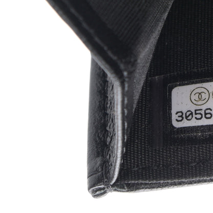 Chanel Lambskin Quilted Card Holder with Chain Black 9 of 13