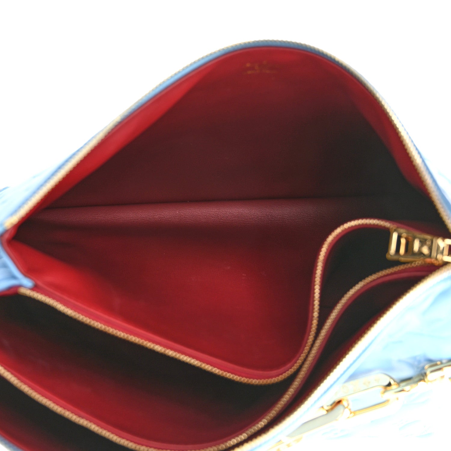 Louis Vuitton Lambskin Embossed Monogram Coussin MM Bleuet 6 of 11