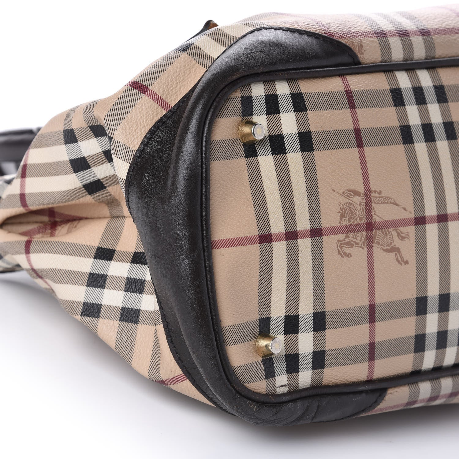 Burberry Haymarket Check Tote Chocolate 6 of 12