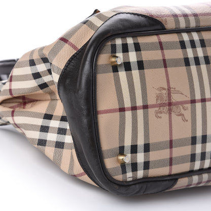 Burberry Haymarket Check Tote Chocolate 6 of 12