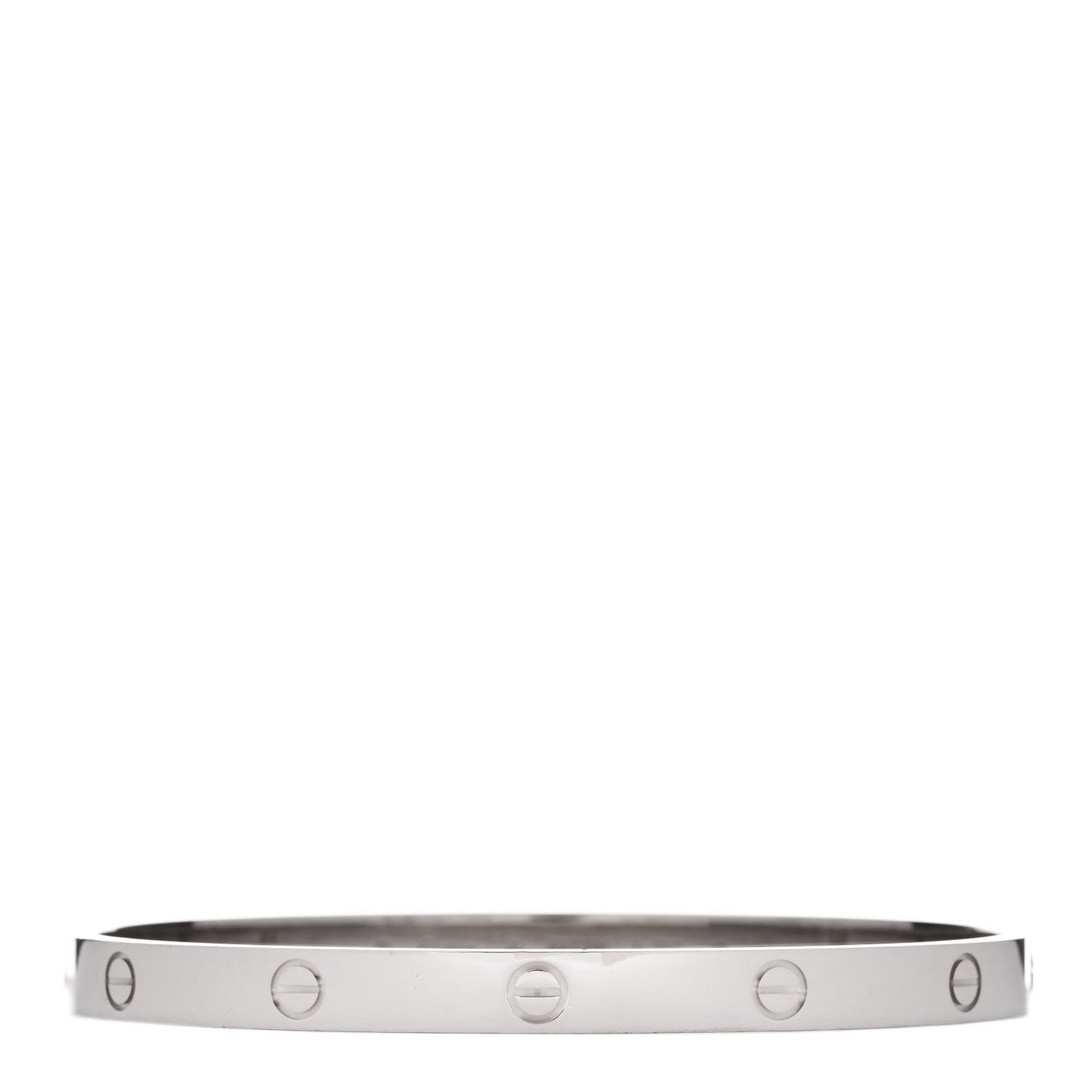18K White Gold LOVE Bracelet 21