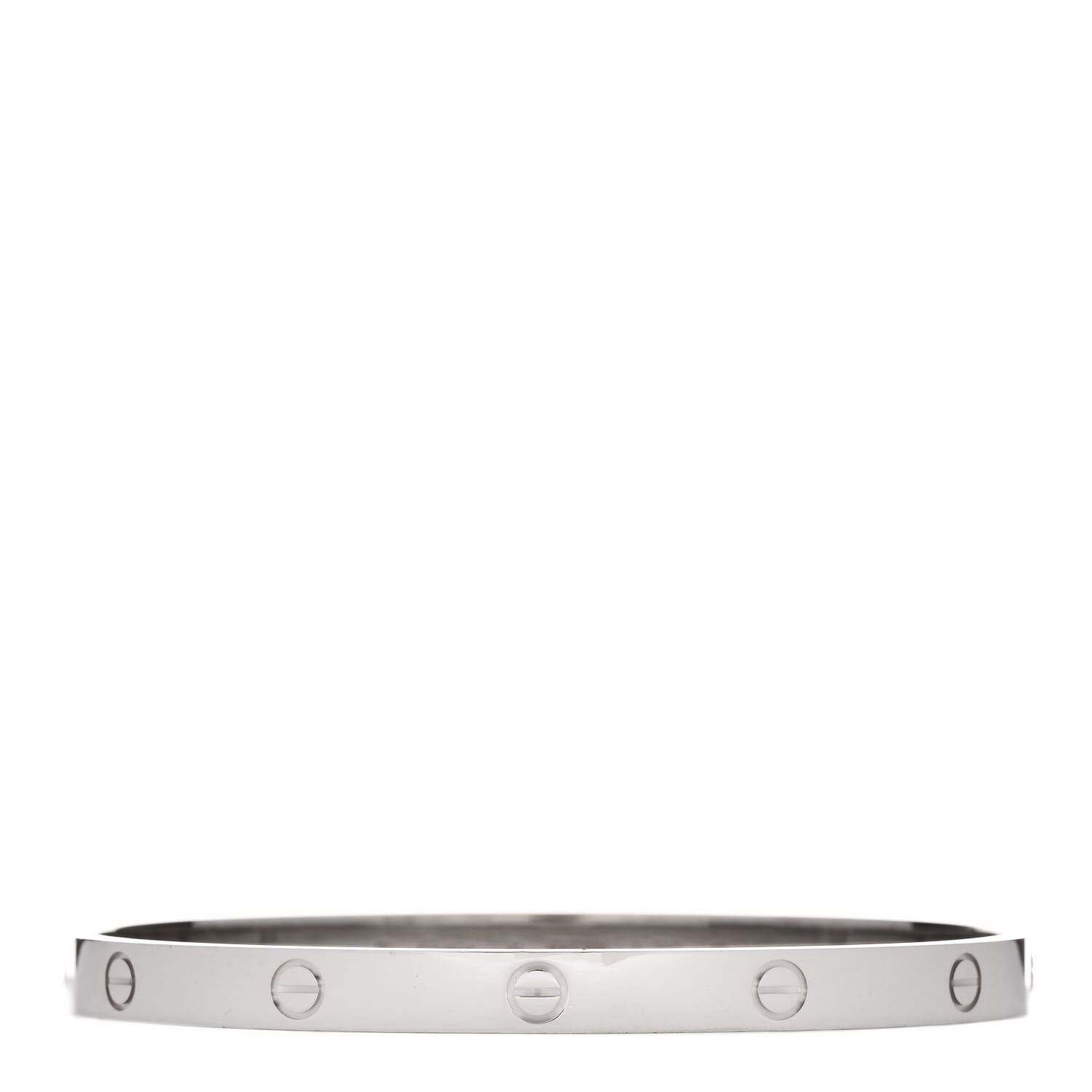 Cartier 18K White Gold LOVE Bracelet 21 1 of 9
