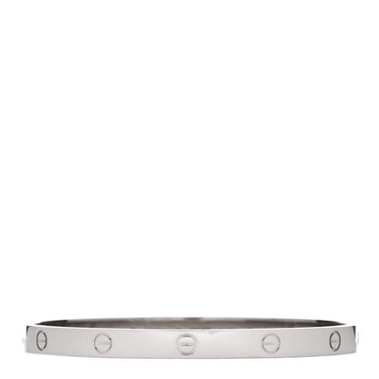 Cartier 18K White Gold LOVE Bracelet 21 1 of 9