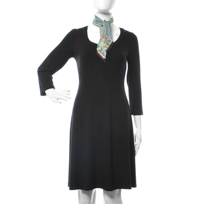 Hermes Silk Collections Imperiales Twilly Black Bouton D'or Vert 2 of 5