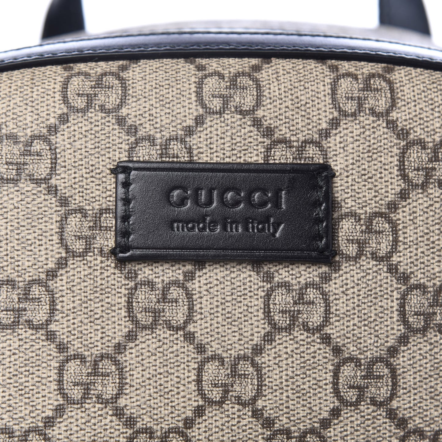 GG Supreme Monogram Medium Backpack Black