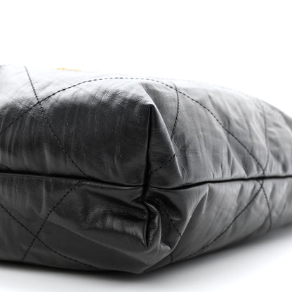 Chanel Crumpled Calfskin Quilted Chanel 22 Black 12 of 14
