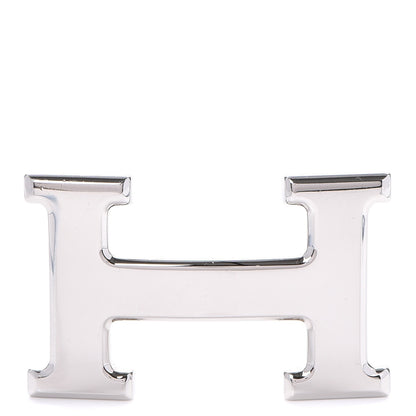 Hermes Polished Palladium 32mm H Belt Buckle Silver 1 of 6