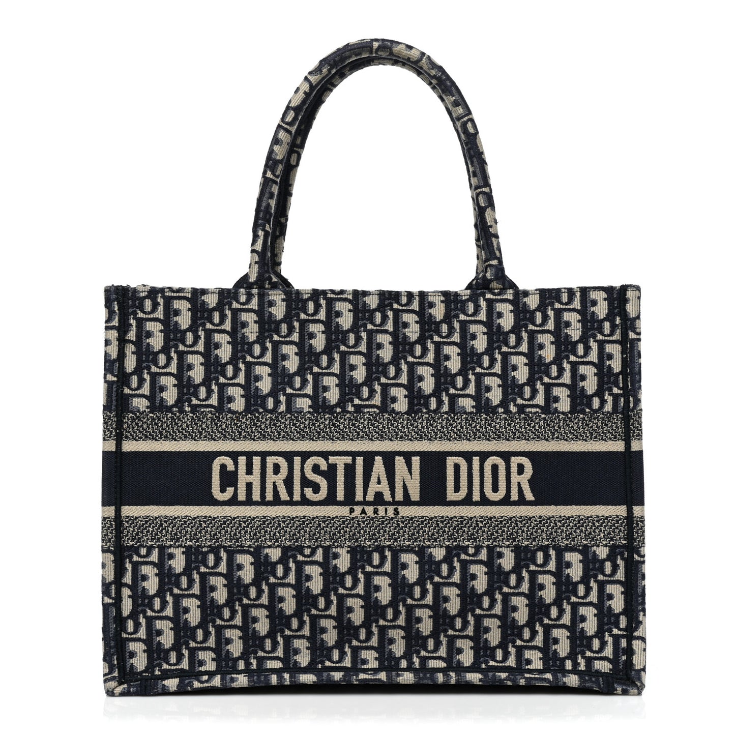 Oblique Medium Book Tote Blue Multicolor