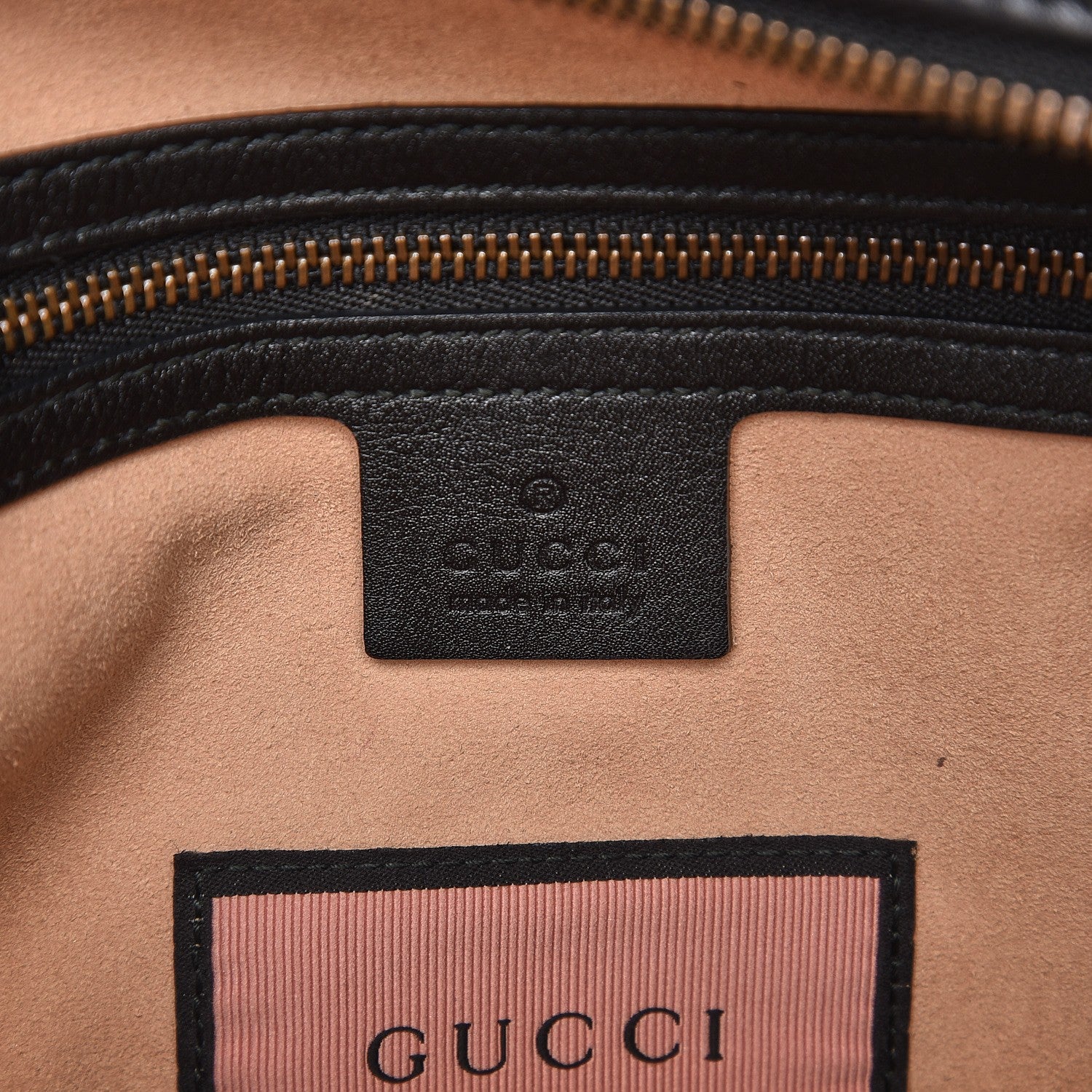 Gucci Calfskin Matelasse GucciGhost Medium GG Marmont Chain Shoulder Bag Black New Acquamarine 6 of 9