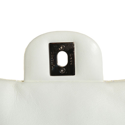 Chanel Patent Quilted Upside Down Flap Bag White 4 of 7