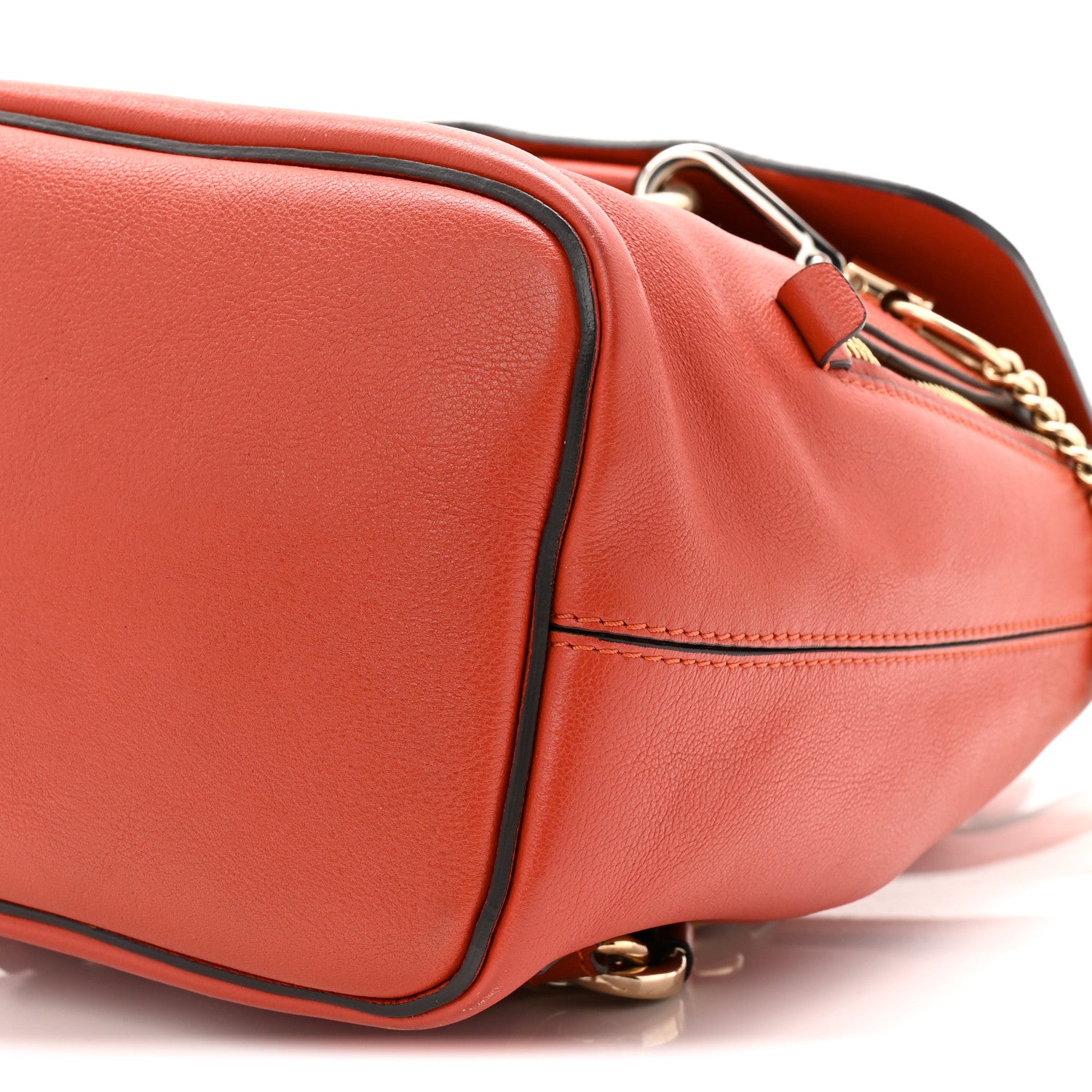 Chloe Suede Calfskin Small Faye Backpack Sepia Red 10 of 11