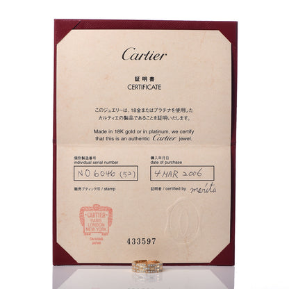 Cartier 18K Yellow Gold Diamond 6mm Tank Francaise Ring 52 6 6 of 6