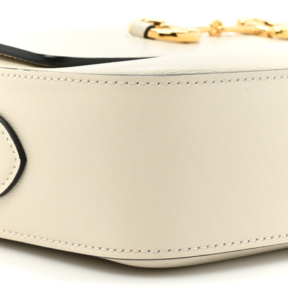 Gucci Azalea Calfskin Small Horsebit 1955 Shoulder Bag Mystic White 9 of 11