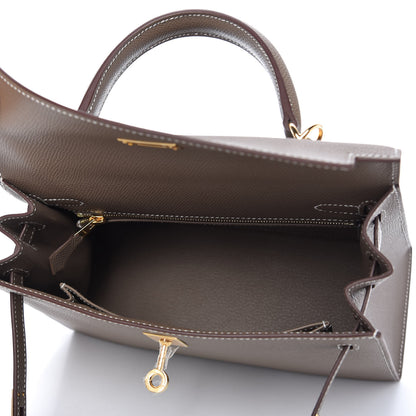Hermes Epsom Kelly Sellier 25 Etoupe 5 of 11