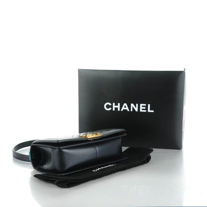 Chanel Lambskin Quilted Medium Boy Flap Pearly Black 4 of 7