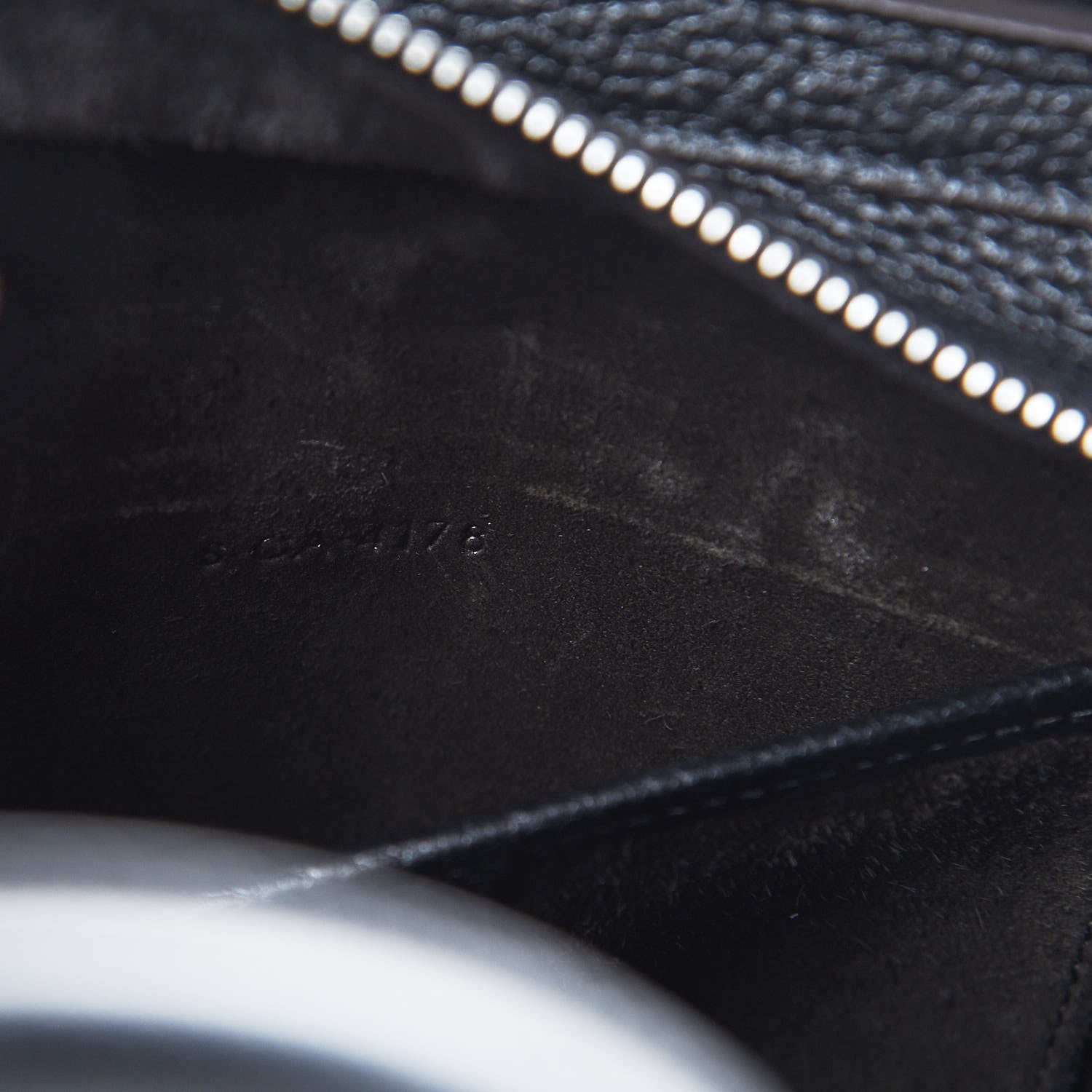 Celine Drummed Calfskin Nano Luggage Black 7 of 10