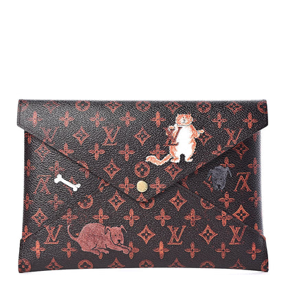 Louis Vuitton Catogram Kirigami Pochette Set Marron White Black 3 of 9