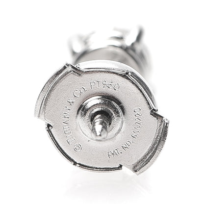 Tiffany Platinum Diamond 1.10ctw Round Solitaire Earrings 4 of 6