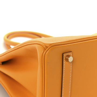 Hermes Epsom Candy Birkin 35 Jaune D'Or Feu 11 of 13