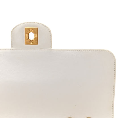 Chanel Lambskin Quilted Medium Single Flap White 13 of 15