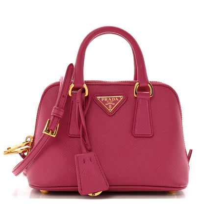 Prada Saffiano Lux Mini Promenade Tote Fuxia 1 of 13