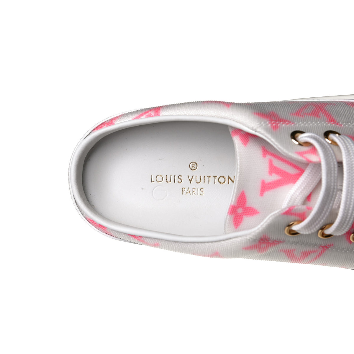 Technical Fabric Monogram Stellar Open Back Sneakers 37 Rose Pop