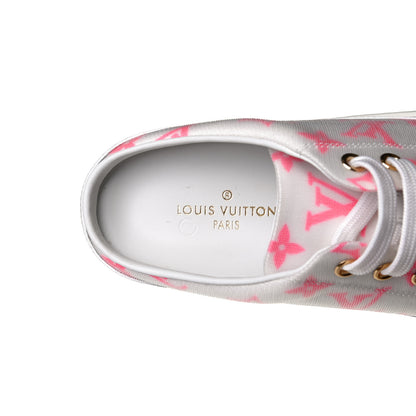 Louis Vuitton Technical Fabric Monogram Stellar Open Back Sneakers 37 Rose Pop 9 of 9