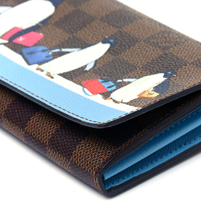 Louis Vuitton Damier Ebene 2017 Christmas Animation Sarah Wallet 5 of 7