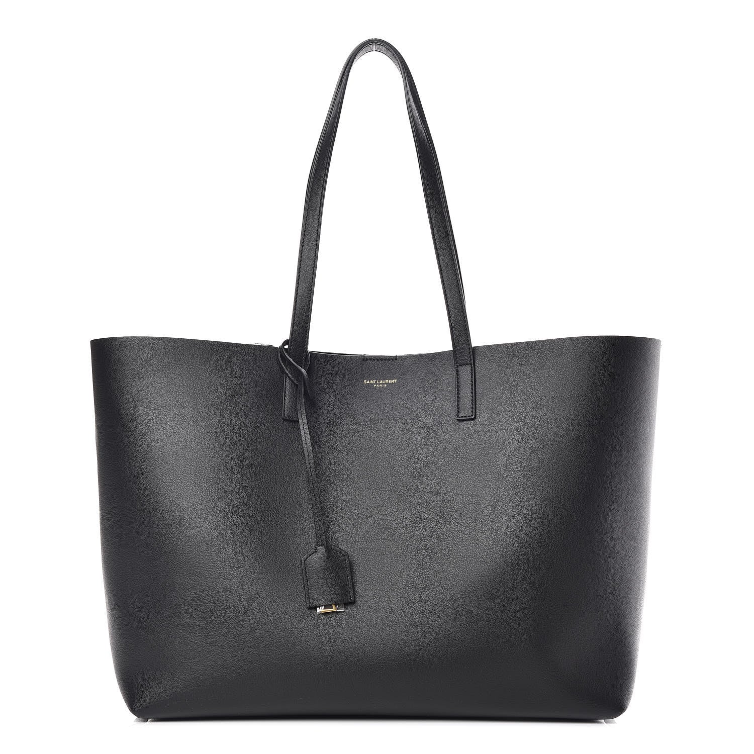 Saint Laurent Calfskin Large Shopping Tote Black 3 of 13