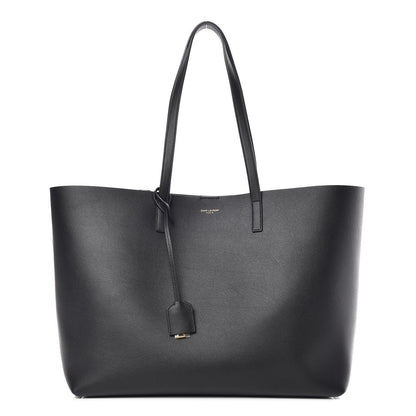 Saint Laurent Calfskin Large Shopping Tote Black 3 of 13
