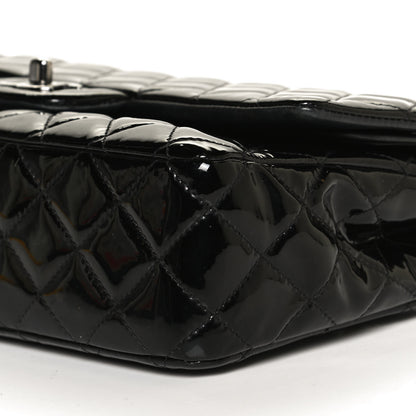 Chanel Patent Quilted Medium Double Flap Black 12 of 15