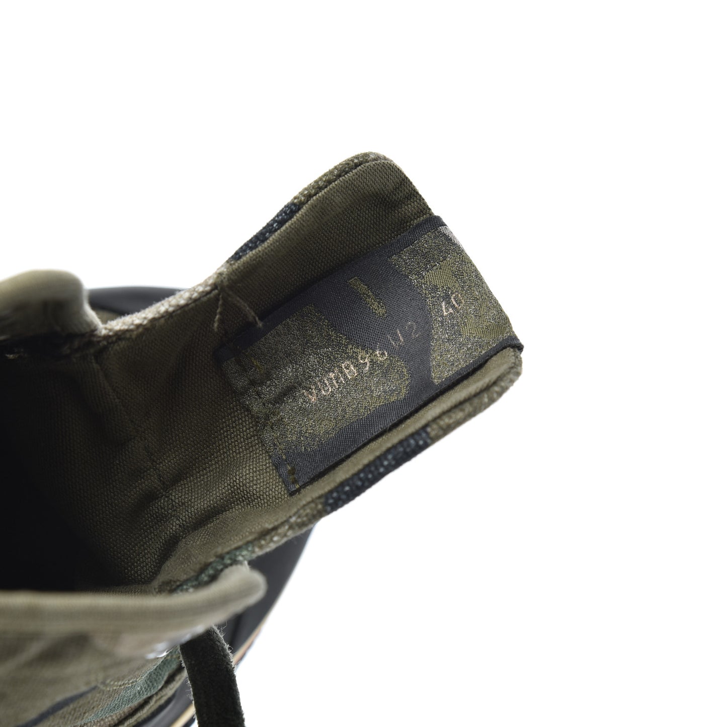Canvas Camouflage Sneaker Boots 40 Army Green
