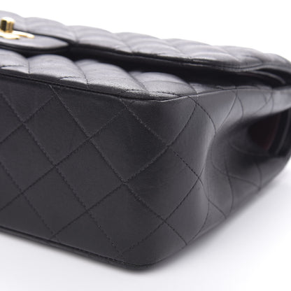 Chanel Lambskin Quilted Jumbo Double Flap Black 9 of 18