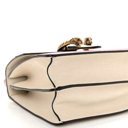 Gucci Calfskin Bamboo Web Medium Dionysus Top Handle Bag White Blue Hibiscus Red 9 of 11