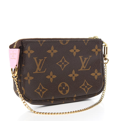 Louis Vuitton Monogram 2016 Christmas Animation Mini Pochette Accessories Rose Ballerine 2 of 6