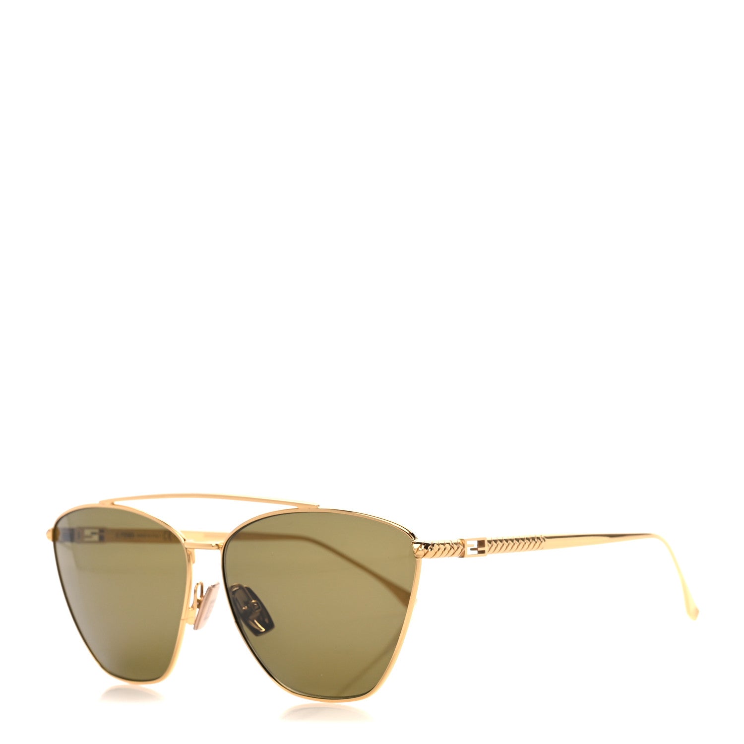 Fendi Metal Sunglasses FF 0438/S Gold 1 of 8