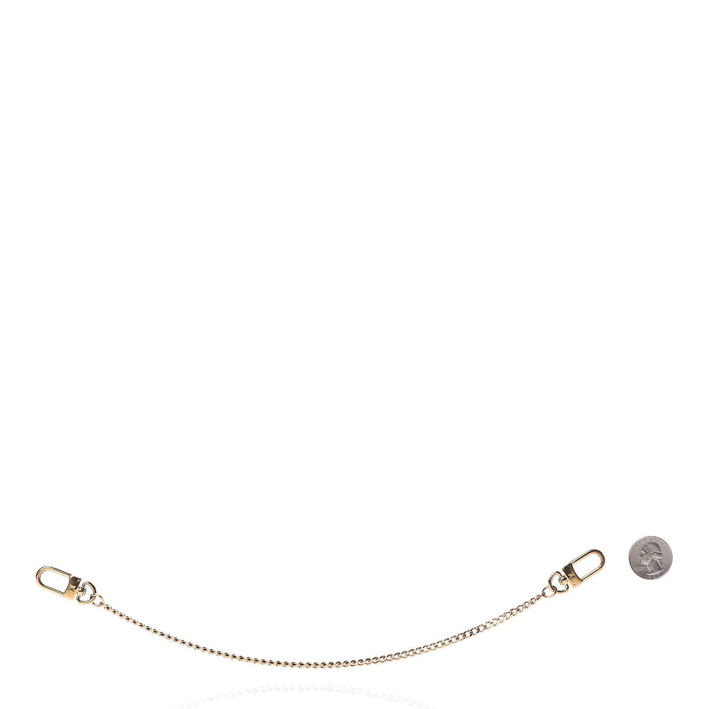 XL Pochette Extender Key Ring Chain Gold