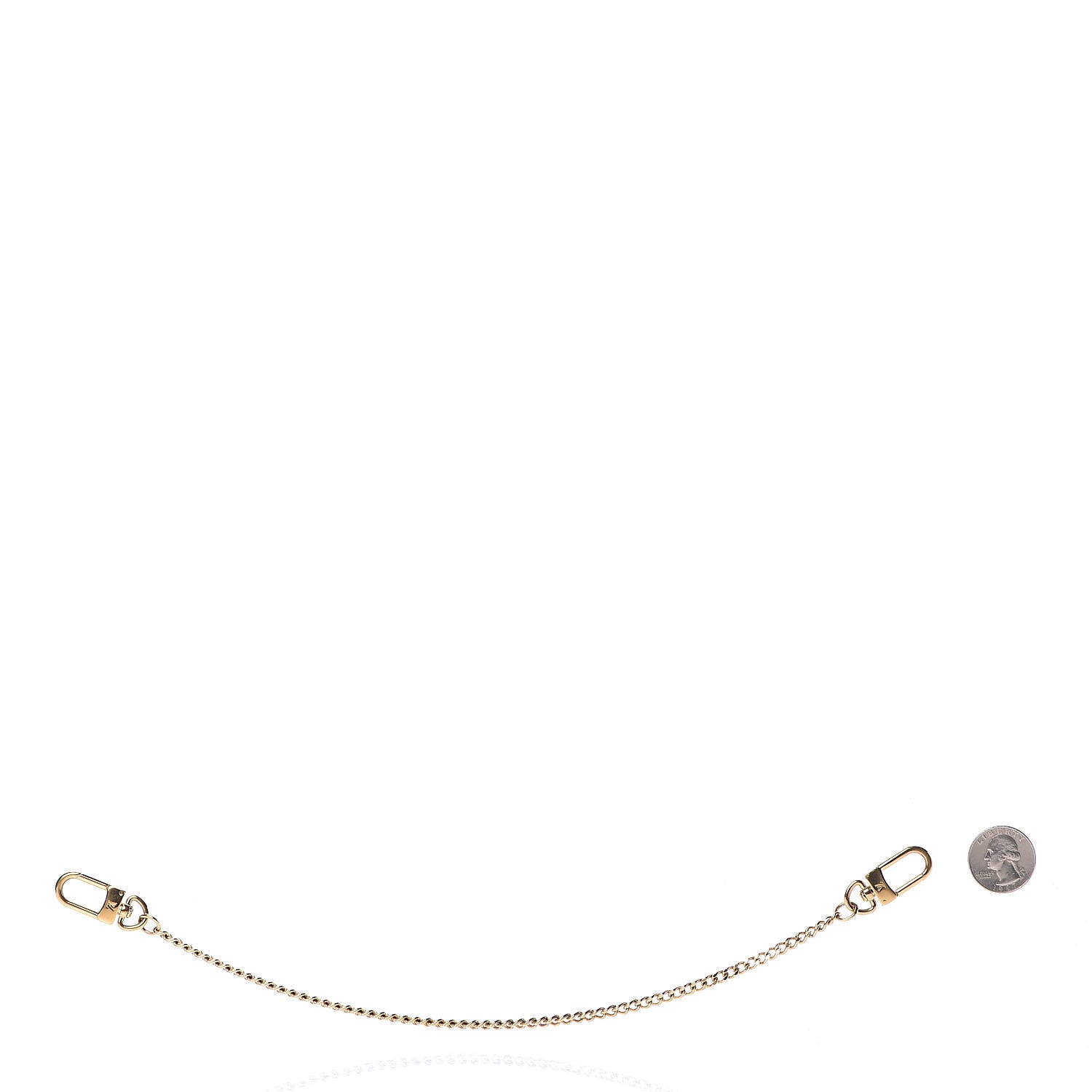 Louis Vuitton XL Pochette Extender Key Ring Chain Gold 2 of 3