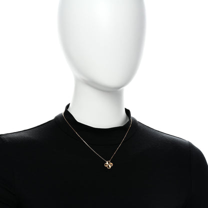 Van Cleef & Arpels 18K Yellow Gold Guilloché Vintage Alhambra Pendant Necklace 2 of 6