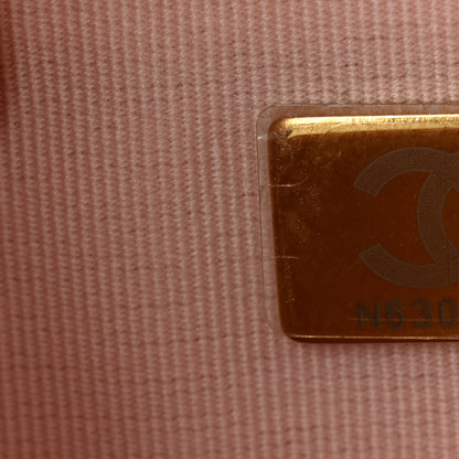 Chanel Caviar Quilted Crystal Enamel CC Wallet On Chain WOC Light Pink 8 of 15