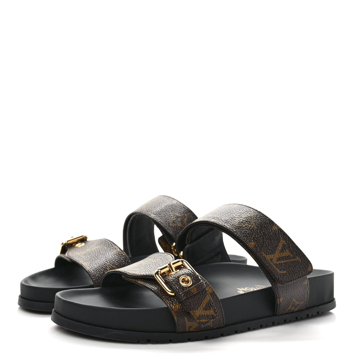 Monogram Bom Dia Mule Sandals 39 Black